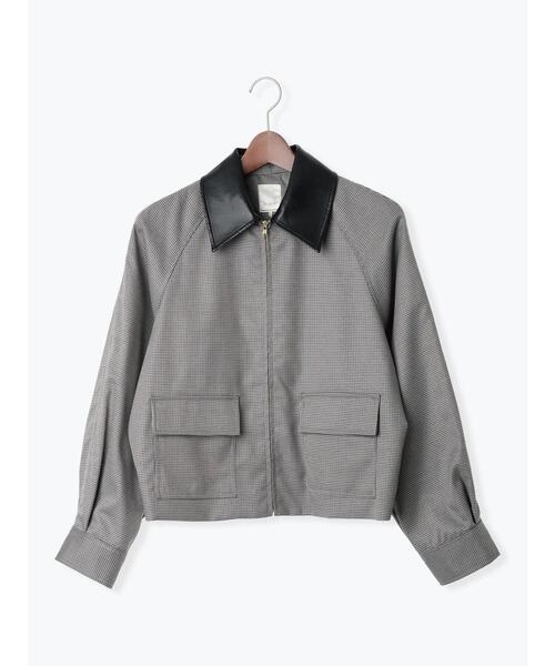 Te chichi（テチチ）の「ファブリックアソート衿付きブルゾン（ブルゾン・レディース・グレー/ブラウン・F）」の15枚目の写真