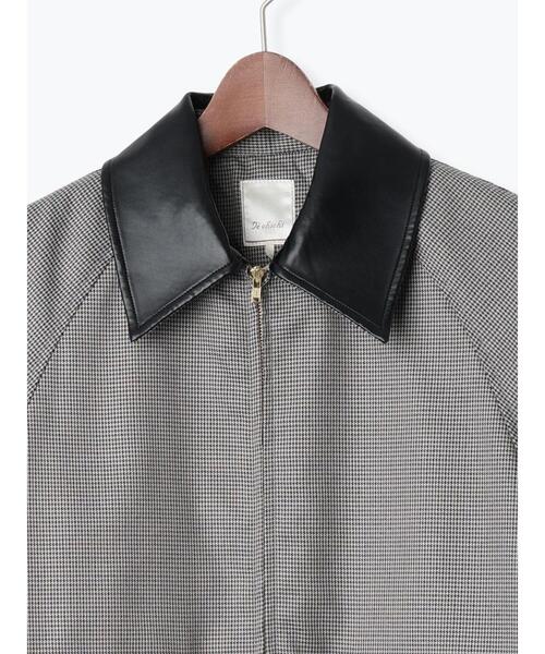 Te chichi（テチチ）の「ファブリックアソート衿付きブルゾン（ブルゾン・レディース・グレー/ブラウン・F）」の17枚目の写真