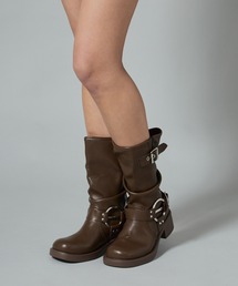 Chick | Engineer boots with side straps / サイドベルト付き ハーネス エンジニアブーツ(ブーツ)