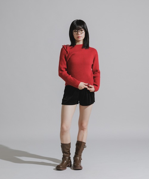 Chick（チック）の「Engineer boots with side straps / サイドベルト付き ハーネス エンジニアブーツ（ブーツ・レディース・ブラック/ブラウン・24/25/24.5）」の21枚目の写真