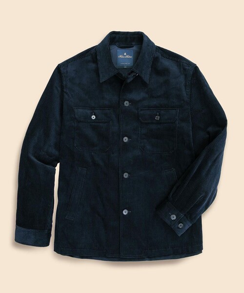 BROOKS BROTHERS（ブルックスブラザーズ）の「コットン　8-Waleコーデュロイ　CPOシャツ（シャツ/ブラウス・メンズ・ネイビー/キャメル/グリーン・LARGE/MEDIUM/SMALL/X-LARGE）」の6枚目の写真