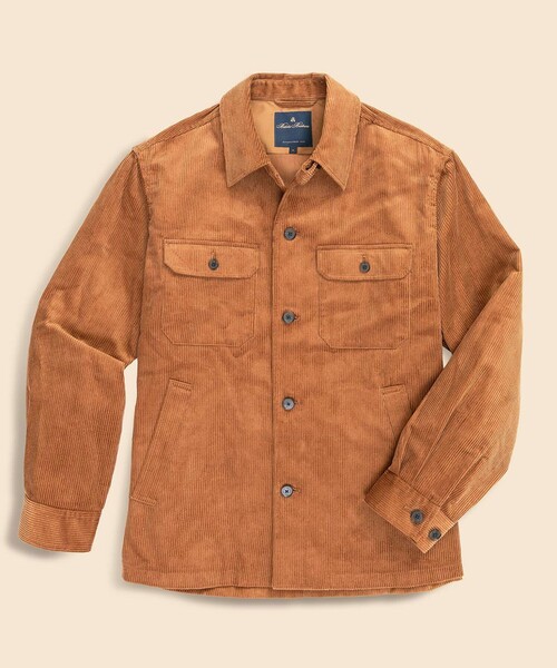 BROOKS BROTHERS（ブルックスブラザーズ）の「コットン　8-Waleコーデュロイ　CPOシャツ（シャツ/ブラウス・メンズ・ネイビー/キャメル/グリーン・LARGE/MEDIUM/SMALL/X-LARGE）」の12枚目の写真