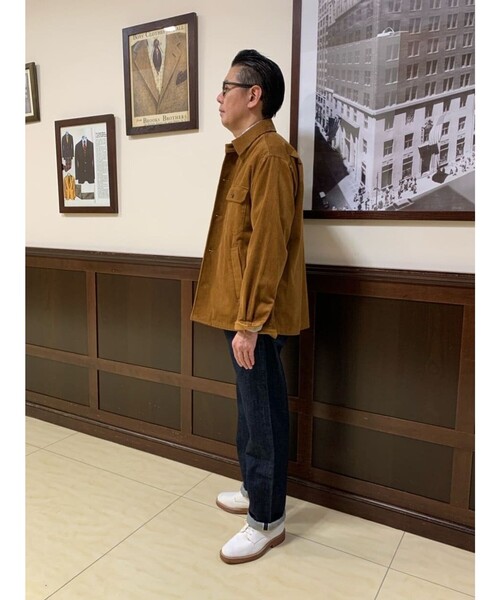 BROOKS BROTHERS（ブルックスブラザーズ）の「コットン　8-Waleコーデュロイ　CPOシャツ（シャツ/ブラウス・メンズ・ネイビー/キャメル/グリーン・LARGE/MEDIUM/SMALL/X-LARGE）」の16枚目の写真