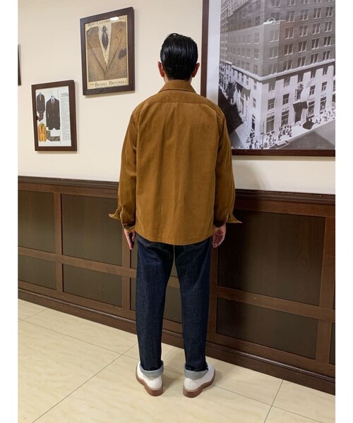 BROOKS BROTHERS（ブルックスブラザーズ）の「コットン　8-Waleコーデュロイ　CPOシャツ（シャツ/ブラウス・メンズ・ネイビー/キャメル/グリーン・LARGE/MEDIUM/SMALL/X-LARGE）」の17枚目の写真