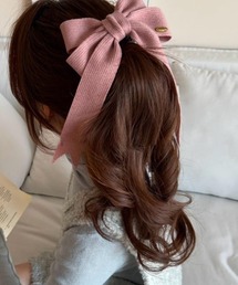 I be.（アイビードット）の「ニットリボンクリップ（バレッタ/ヘアクリップ）」