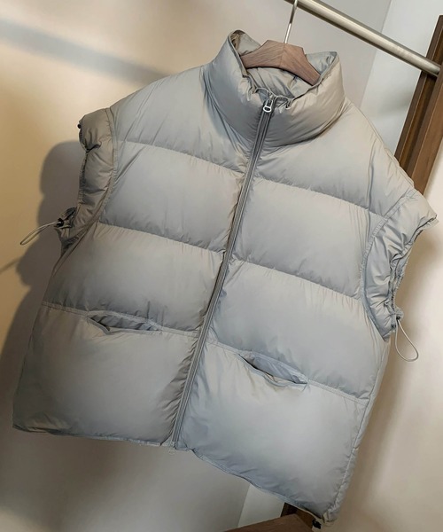 SAISON DE PAPILLON（セゾンドパピヨン）の「スタンドカラーボリューム中綿ベスト（ベスト・レディース・ブラック/チョコ/グレー・M/S）」の10枚目の写真