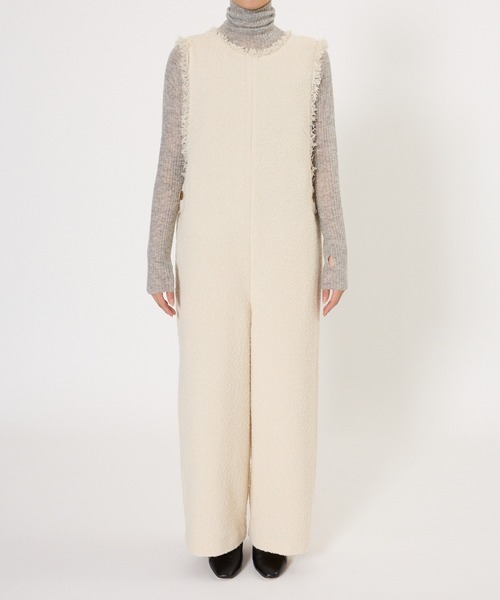 BABYLONE（バビロン）の「ツイードフリンジオールインワン（つなぎ/オールインワン・レディース・ブラック/オフホワイト・フリー）」の16枚目の写真