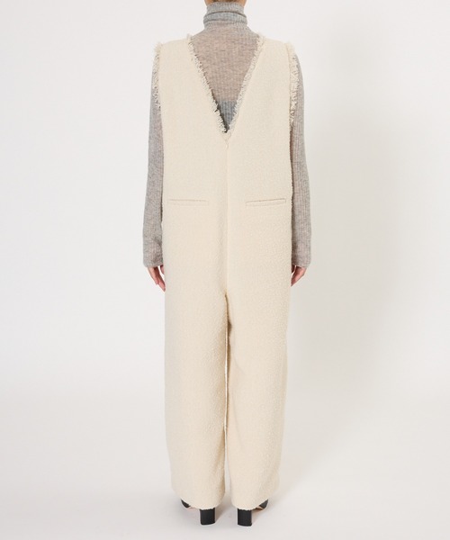 BABYLONE（バビロン）の「ツイードフリンジオールインワン（つなぎ/オールインワン・レディース・ブラック/オフホワイト・フリー）」の18枚目の写真