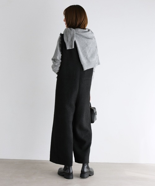 BABYLONE（バビロン）の「ツイードフリンジオールインワン（つなぎ/オールインワン・レディース・ブラック/オフホワイト・フリー）」の13枚目の写真