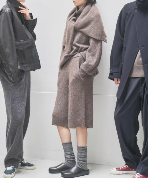 URBAN RESEARCH（アーバンリサーチ）の「new basic　CASHMERE SILK MOULINE HALFPANTS（その他パンツ・レディース・ブラウン系その他/グレー系その他・FREE）」の3枚目の写真