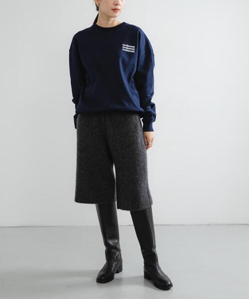 セール】new basic CASHMERE SILK MOULINE HALFPANTS（その他パンツ