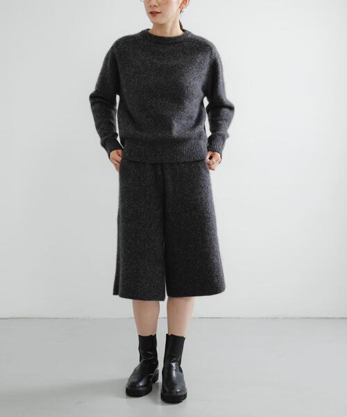 URBAN RESEARCH（アーバンリサーチ）の「new basic　CASHMERE SILK MOULINE HALFPANTS（その他パンツ・レディース・ブラウン系その他/グレー系その他・FREE）」の7枚目の写真