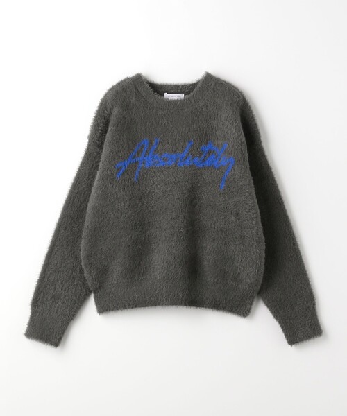 A DAY IN THE LIFE UNITED ARROWS（アデイインザライフユナイテッドアローズ）の「ボリューム フェザー ロゴニット ＜A DAY IN THE LIFE＞（ニット/セーター・レディース・オフホワイト/ダークブラウン/ダークグレー・FREE）」の3枚目の写真