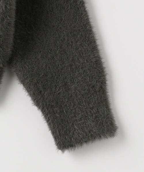 A DAY IN THE LIFE UNITED ARROWS（アデイインザライフユナイテッドアローズ）の「ボリューム フェザー ロゴニット ＜A DAY IN THE LIFE＞（ニット/セーター・レディース・オフホワイト/ダークブラウン/ダークグレー・FREE）」の6枚目の写真