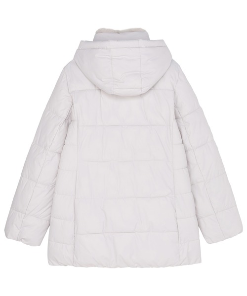 TOKYO SHIRTS(トウキョウシャツ)の「ファイバーダウン ハーフコート(ダウンジャケット/コート・レディース・ネイビー/グレー・M/L)」の6枚目の写真