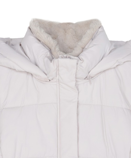 TOKYO SHIRTS(トウキョウシャツ)の「ファイバーダウン ハーフコート(ダウンジャケット/コート・レディース・ネイビー/グレー・M/L)」の7枚目の写真