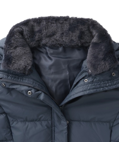 TOKYO SHIRTS(トウキョウシャツ)の「ファイバーダウン ハーフコート(ダウンジャケット/コート・レディース・ネイビー/グレー・M/L)」の14枚目の写真