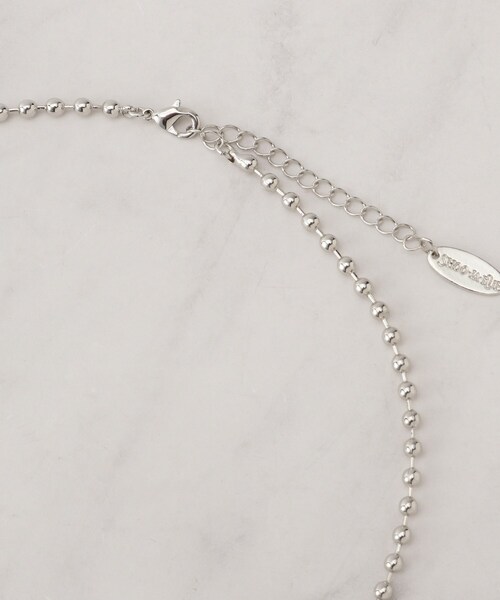 SHOO・LA・RUE（シューラルー）の「カーブメタル＆ボールチェーン（ネックレス・レディース・ゴールド/シルバー・00）」の6枚目の写真