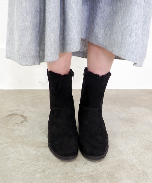 cava cava（サヴァサヴァ）の「晴雨兼用｜ファーブーツ　1320707（ブーツ・レディース・ダークブラウン/ブラック・22.5cm/23cm/23.5cm/24cm/24.5cm）」の14枚目の写真