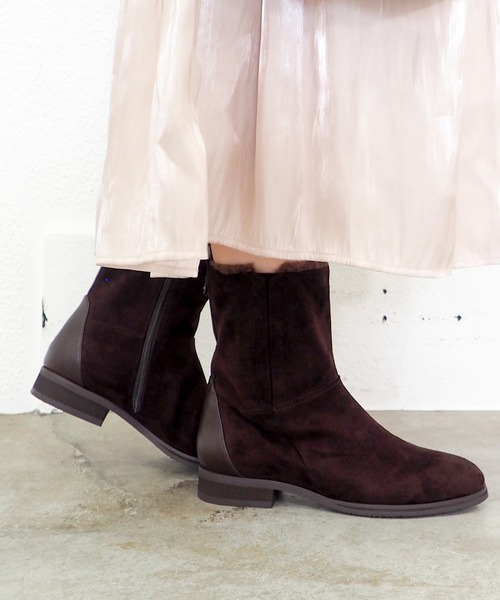 cava cava（サヴァサヴァ）の「晴雨兼用｜ファーブーツ　1320707（ブーツ・レディース・ダークブラウン/ブラック・22.5cm/23cm/23.5cm/24cm/24.5cm）」の19枚目の写真