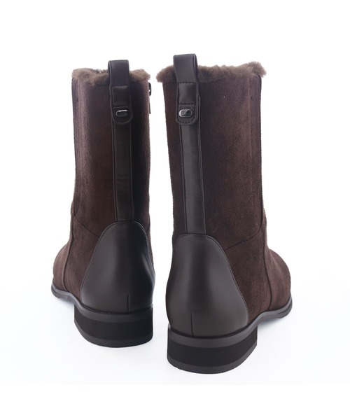 cava cava（サヴァサヴァ）の「晴雨兼用｜ファーブーツ　1320707（ブーツ・レディース・ダークブラウン/ブラック・22.5cm/23cm/23.5cm/24cm/24.5cm）」の7枚目の写真