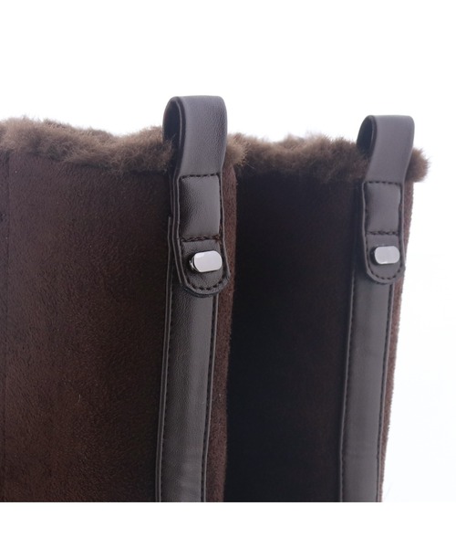 cava cava（サヴァサヴァ）の「晴雨兼用｜ファーブーツ　1320707（ブーツ・レディース・ダークブラウン/ブラック・22.5cm/23cm/23.5cm/24cm/24.5cm）」の8枚目の写真