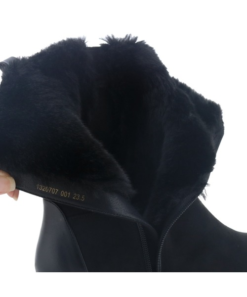 cava cava（サヴァサヴァ）の「晴雨兼用｜ファーブーツ　1320707（ブーツ・レディース・ダークブラウン/ブラック・22.5cm/23cm/23.5cm/24cm/24.5cm）」の10枚目の写真