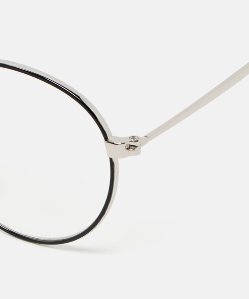 green label relaxing(グリーンレーベルリラクシング)の「GLR ボストン メタルフレーム ファッション用グラス(メガネ・メンズ・ブラック/ダークグレー・FREE)」の9枚目の写真