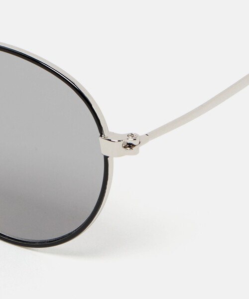 green label relaxing(グリーンレーベルリラクシング)の「GLR ボストン メタルフレーム ファッション用グラス(メガネ・メンズ・ブラック/ダークグレー・FREE)」の3枚目の写真