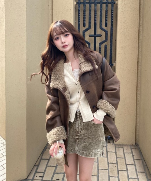 【限定値下げ】Stein リバーシブルムートンブルゾン セール】【WEB限定】リバーシブルムートンコート（ムートンコート