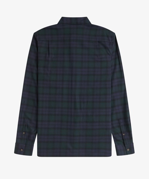 FRED PERRY（フレッドペリー）の「Brushed Black Watch Tartan Shirt／起毛ブラックウォッチタータンチェックシャツ（シャツ/ブラウス・メンズ・グリーン・S/M/L）」の12枚目の写真