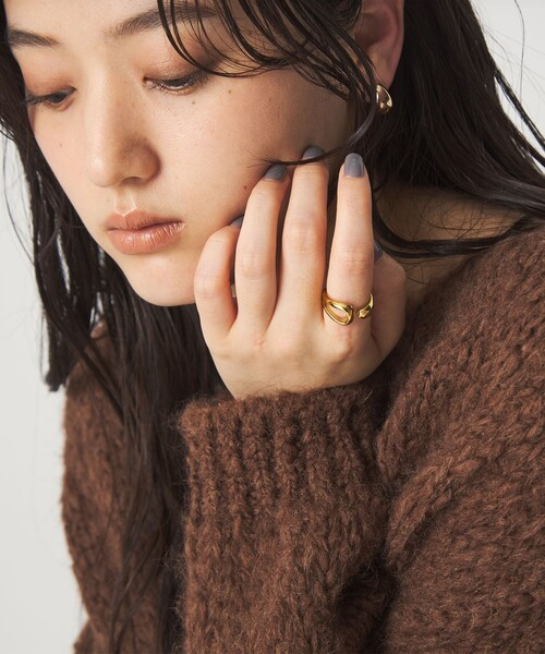 green label relaxing(グリーンレーベルリラクシング)の「【WEB限定】ドロップシルエット リング(リング・レディース・ゴールド/シルバー・FREE)」の15枚目の写真