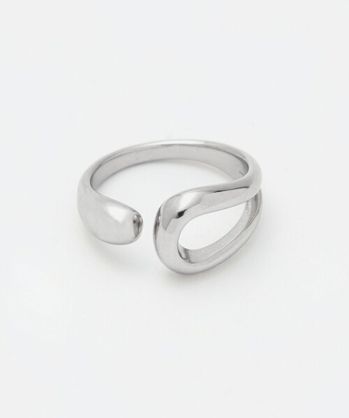 green label relaxing(グリーンレーベルリラクシング)の「【WEB限定】ドロップシルエット リング(リング・レディース・ゴールド/シルバー・FREE)」の9枚目の写真