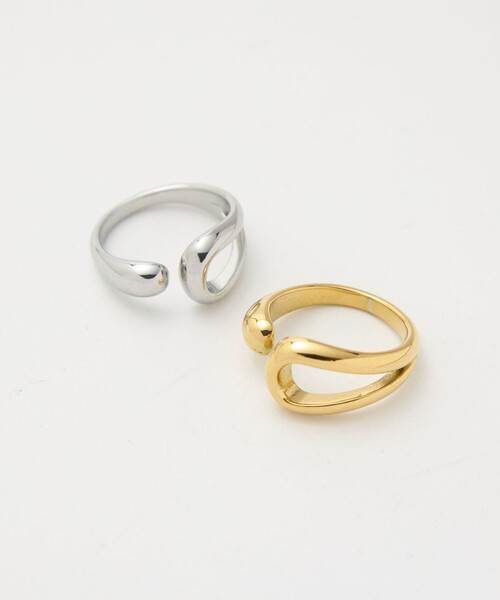 green label relaxing(グリーンレーベルリラクシング)の「【WEB限定】ドロップシルエット リング(リング・レディース・ゴールド/シルバー・FREE)」の11枚目の写真