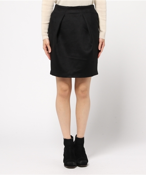 mystic（ミスティック）の「【mystic】タックコクーンSK（スカート・レディース・キャメル/グレー/ブラック・1/2）」の4枚目の写真