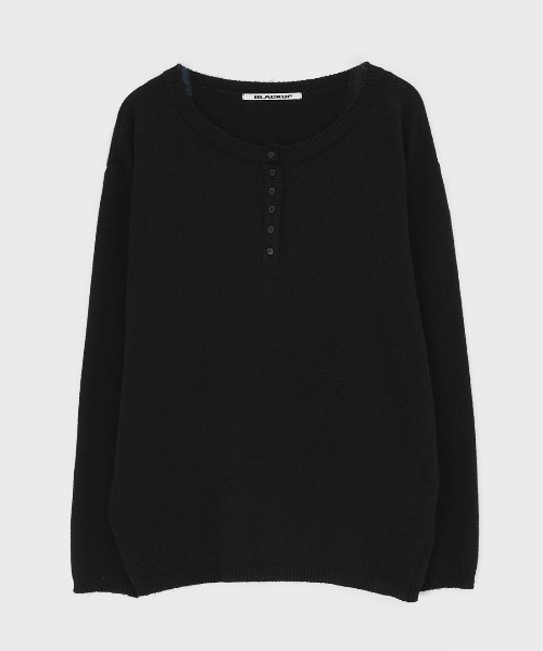 セール】[MADE]ポプリヘンリーネックオーバーフィットニット（ニット