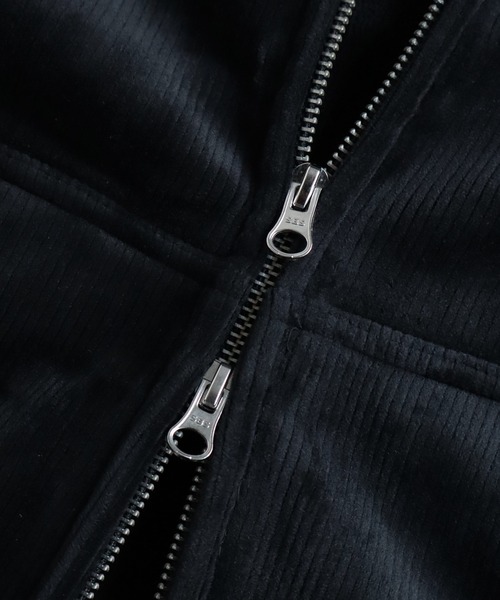 VISION STREET WEAR(ヴィジョンストリートウェア)の「【VISION STREET WEAR/ヴィジョンストリートウェア】別注 ベロアコーデュロイ スタッズロゴ ショート丈 ジップアップ フーディー ブルゾン(パーカー・メンズ・ブラック/ブラウン系その他/ダークグリーン・L/LL/M)」の12枚目の写真