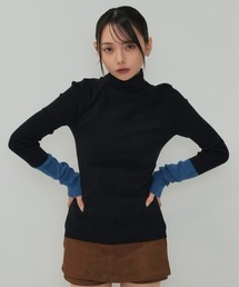 Enewd nina | バイカラー ハイネック ニット(ニット/セーター)