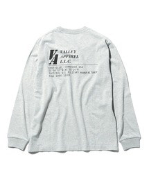 Valley Apparel（バレーアパレル）の「バーティカルロゴプリントTシャツ 長袖（Tシャツ/カットソー）」
