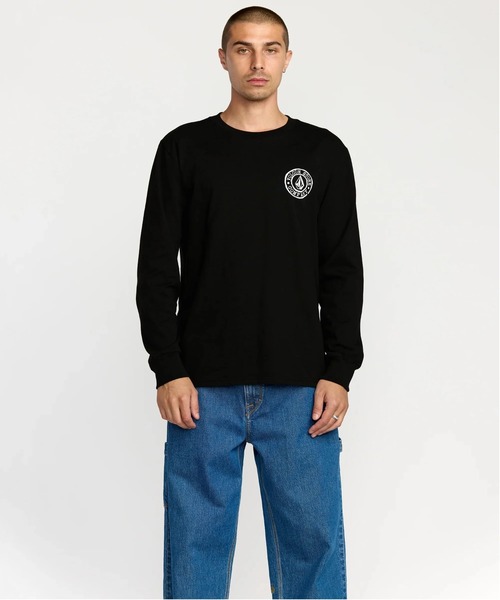 VOLCOM（ボルコム）の「VOLCOM LOGO STAMP LST/ボルコムヘビーウェイト長袖ロンT（Tシャツ/カットソー・メンズ・ブラック・MEDIUM/LARGE/X-LARGE）」の7枚目の写真