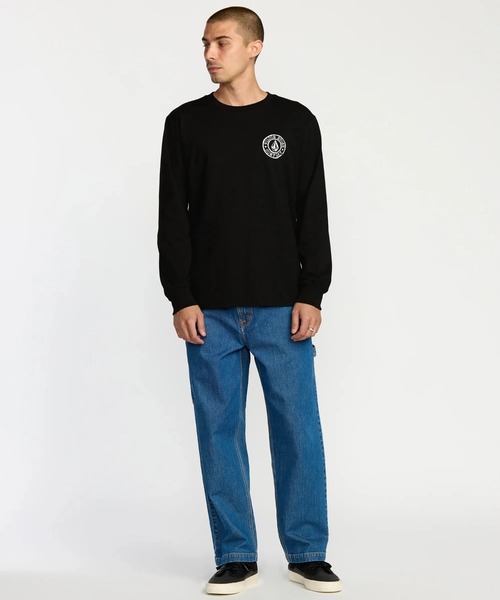 VOLCOM（ボルコム）の「VOLCOM LOGO STAMP LST/ボルコムヘビーウェイト長袖ロンT（Tシャツ/カットソー・メンズ・ブラック・MEDIUM/LARGE/X-LARGE）」の6枚目の写真