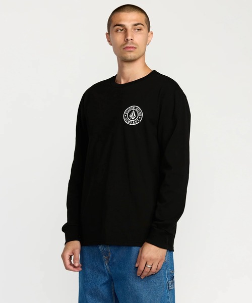 VOLCOM（ボルコム）の「VOLCOM LOGO STAMP LST/ボルコムヘビーウェイト長袖ロンT（Tシャツ/カットソー・メンズ・ブラック・MEDIUM/LARGE/X-LARGE）」の5枚目の写真