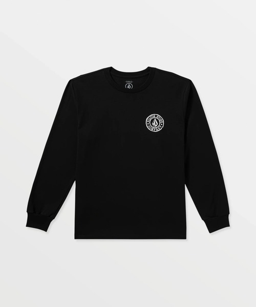 VOLCOM（ボルコム）の「VOLCOM LOGO STAMP LST/ボルコムヘビーウェイト長袖ロンT（Tシャツ/カットソー・メンズ・ブラック・MEDIUM/LARGE/X-LARGE）」の2枚目の写真