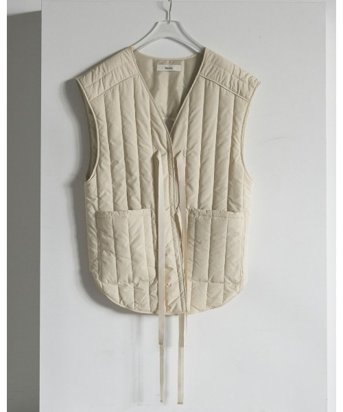 anuke（アンヌーク）の「anuke Backopen Stripe Vest 62520108（ベスト・レディース・ネイビー/オフホワイト・36/38）」の16枚目の写真