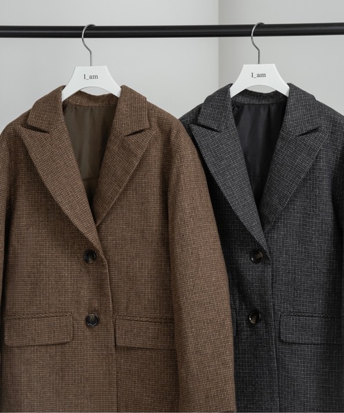 I_am(アイアム)の「classic check jacket【I_am × kimina】 / クラシックチェックジャケット(その他アウター・レディース・ブラウン/チャコール・FREE)」の21枚目の写真
