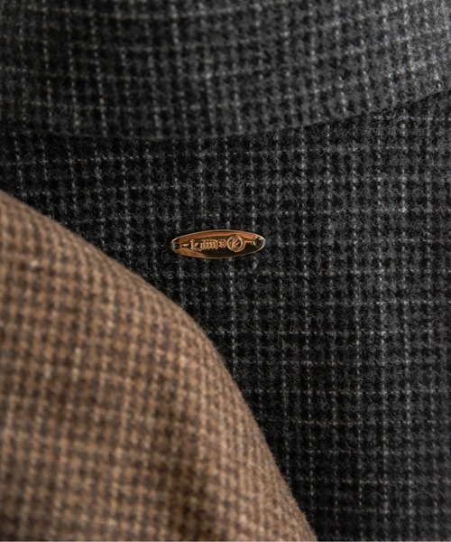 I_am(アイアム)の「classic check jacket【I_am × kimina】 / クラシックチェックジャケット(その他アウター・レディース・ブラウン/チャコール・FREE)」の19枚目の写真