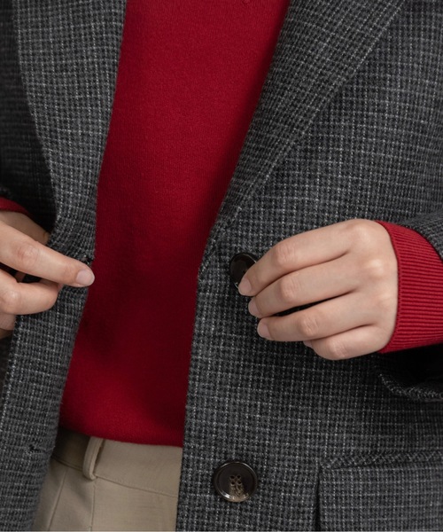 I_am(アイアム)の「classic check jacket【I_am × kimina】 / クラシックチェックジャケット(その他アウター・レディース・ブラウン/チャコール・FREE)」の18枚目の写真