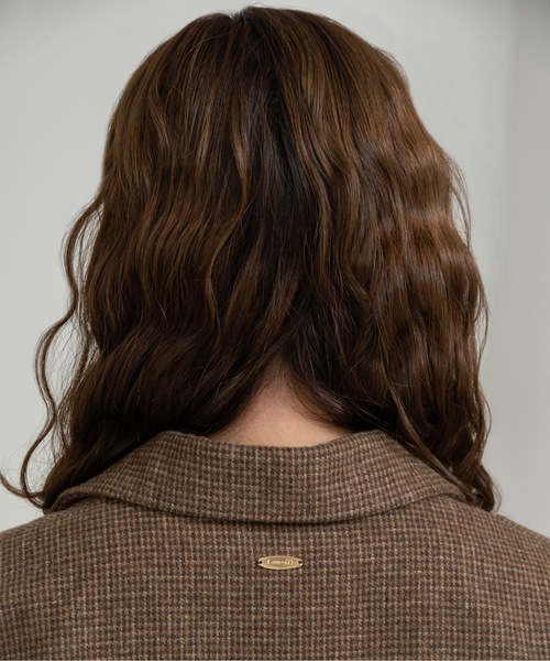 I_am(アイアム)の「classic check jacket【I_am × kimina】 / クラシックチェックジャケット(その他アウター・レディース・ブラウン/チャコール・FREE)」の9枚目の写真