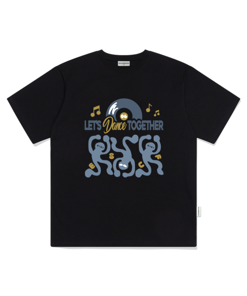 ESCAPEFROM(エスケープフロム)の「レットダンストゥゲタープリントオーバーサイズ半袖Tシャツブラック(Tシャツ/カットソー・レディース・その他・SMALL/MEDIUM/LARGE)」の1枚目の写真