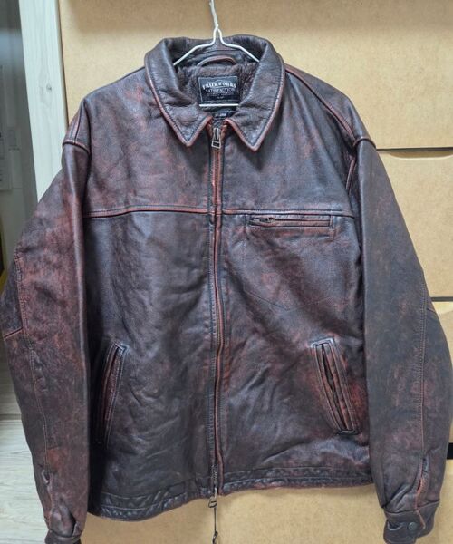 FRIZMWORKS(フリズムワークス)の「DESTROYED COWHIDE LEATHER JACKET _ WASHED BROWN(ライダースジャケット・メンズ・その他・LARGE/X-LARGE/SMALL/MEDIUM)」の10枚目の写真